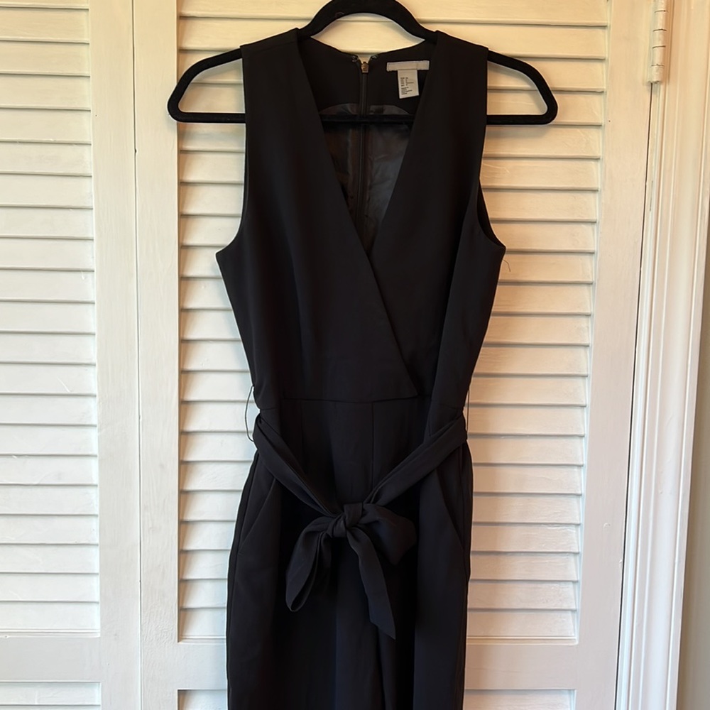 H&M Black Tuxedo Jumpsuit